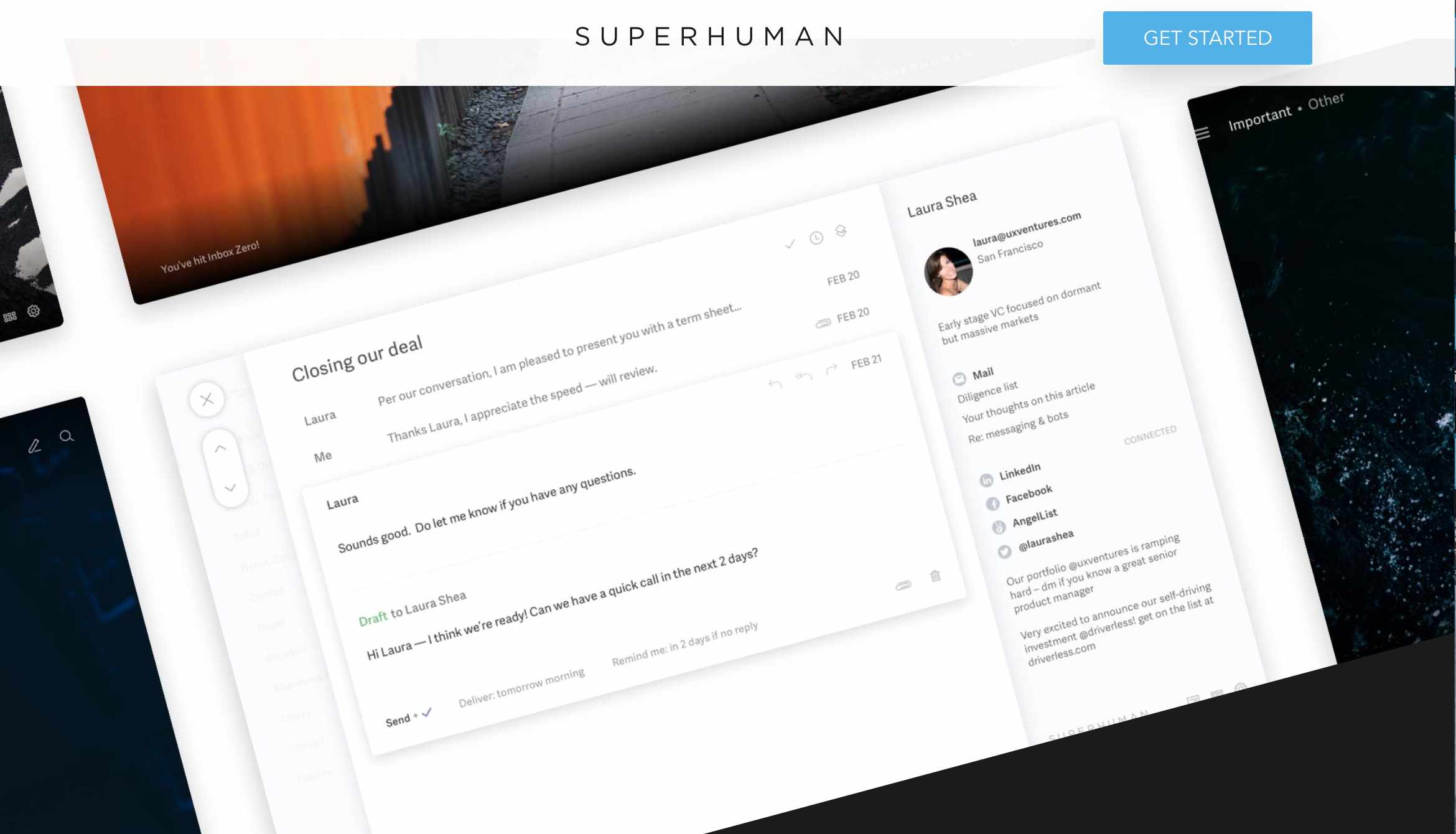 Superhuman.com Homepage