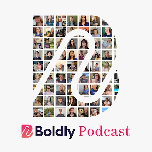 The Boldly Logo, text reads: The Boldly Podcast.