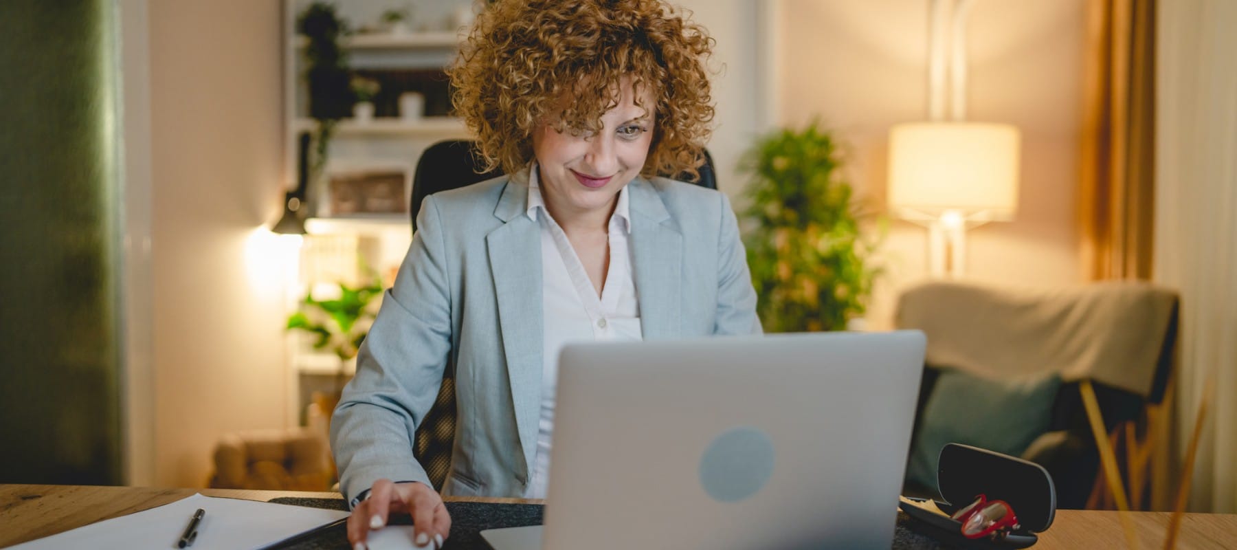 A skilled executive assistant focused on supporting business leaders, showcasing the human expertise behind exceptional administrative support.